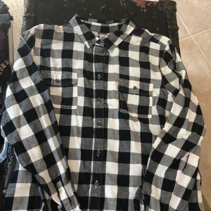 Black Plaid Shirt